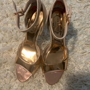 Ted Baker rose gold heels
